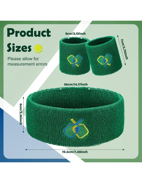 Conjunto Suhine de Bandas Deportivas y Muñequera Absorbente