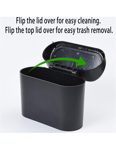 Mini Basurero de Coche Qiyue con Tapa - 2 Paquetes