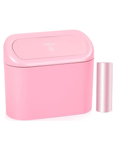 Basurero de Coche NBTEPEM Rosa a Prueba de Olores 15.5cm