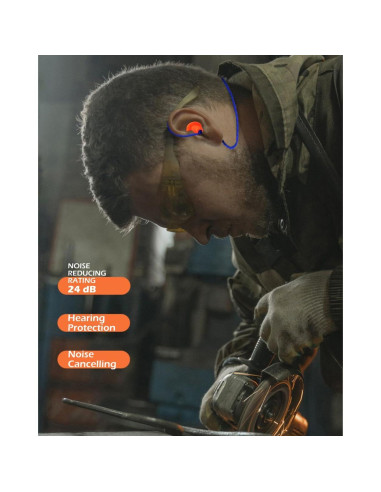 10 Pares de Tapones de Silicona BUYBUYGO con Cable y Estuche