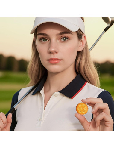6 Marcadores de Pelotas de Golf Goktvai Forma de Galleta
