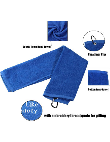 Toalla de Mano Bordada PXTIDY para Patinaje sobre Hielo 66x38cm