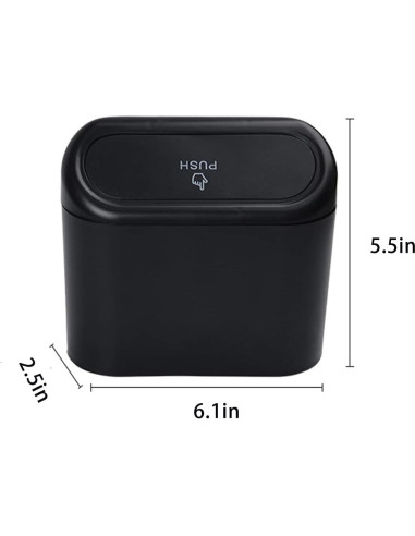 Mini Basurero de Coche Qiyue con Tapa - 2 Paquetes