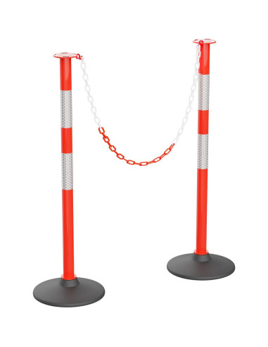 Poste Delineador de Tráfico RoadHero 2 Pack con Base Pesada