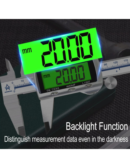 Calibrador Digital ACEMETER 0-150 mm Pantalla LCD Retroiluminada