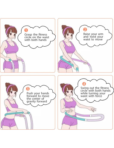 Aro de Ejercicio Abdominal WHuaRunSen THHLQED-0722 Silencioso