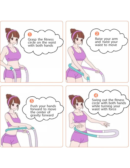 Aro de Ejercicio Abdominal WHuaRunSen THHLQED-0722 Silencioso