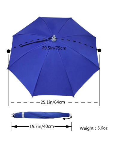 Sombrero Paraguas NEW-Vi Ajustable para Adultos y Niños