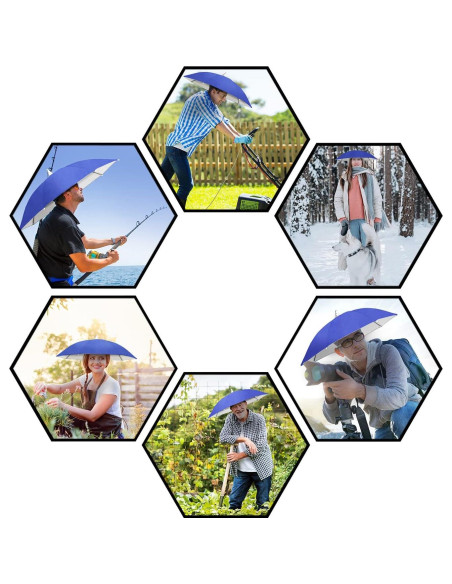 Sombrero Paraguas NEW-Vi Ajustable para Adultos y Niños