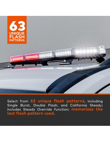 Barra de Luz Estroboscópica LED LAMPHUS 66 cm Morada 80W