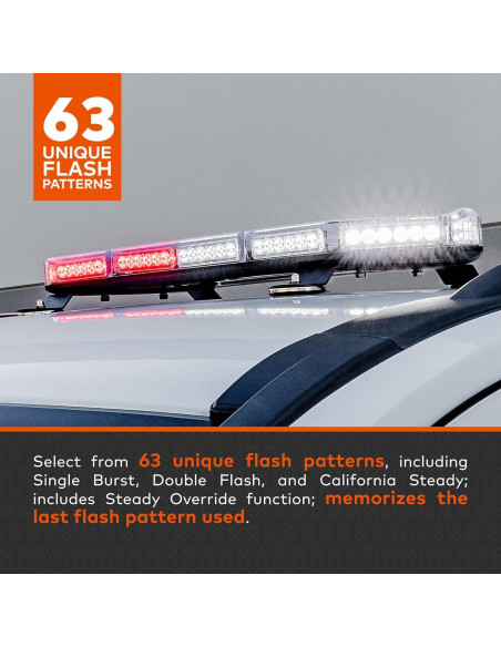 Barra de Luz Estroboscópica LED LAMPHUS 66 cm Morada 80W