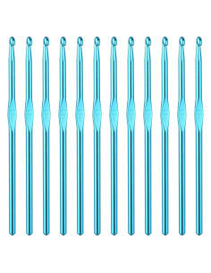Juego de Ganchos de Crochet Abeillo 12PCS 5mm Aluminio