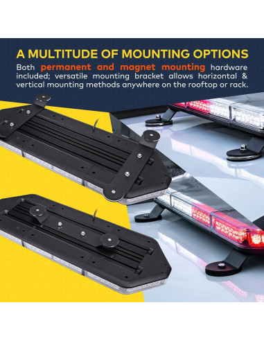 Barra de Luz Estroboscópica LED LAMPHUS 66 cm Morada 80W