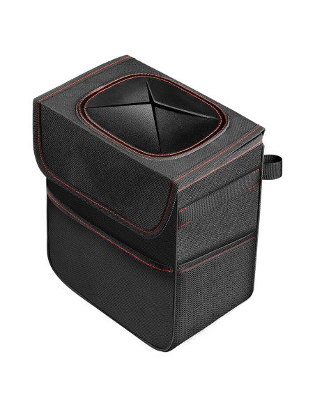 Bote de Basura para Auto Simple Deluxe 2L Impermeable Negro