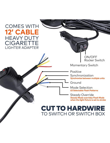 Barra de Luz Estroboscópica LED LAMPHUS 66 cm Morada 80W