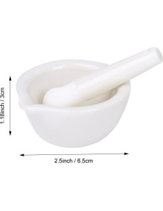 Mortero y Mano de Cerámica RchNow 6.5x3 cm para Especias 2