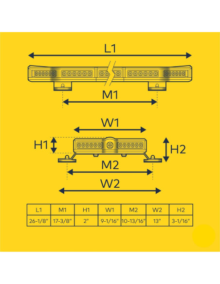 Barra de Luz Estroboscópica LED LAMPHUS 66 cm Morada 80W