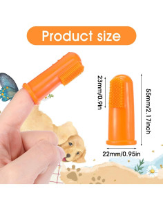 64 Cepillos de Dedo Suaves para Perros y Gatos Mekueeex 2