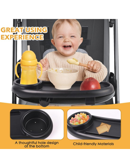 Bandeja de bocadillos ajustable para cochecito Nuna Mockingbird