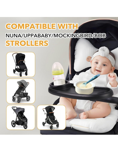 Bandeja de bocadillos ajustable para cochecito Nuna Mockingbird