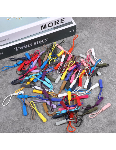 100 Tiradores de Cremallera de Reemplazo QfwdfcTrenz 25 Colores