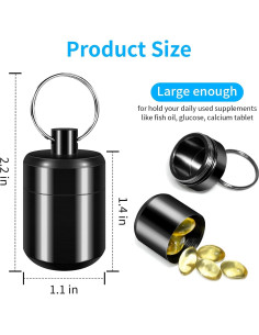 Soporte de Llavero para Pastillas CHIVENIDO - Estuche Impermeable 2