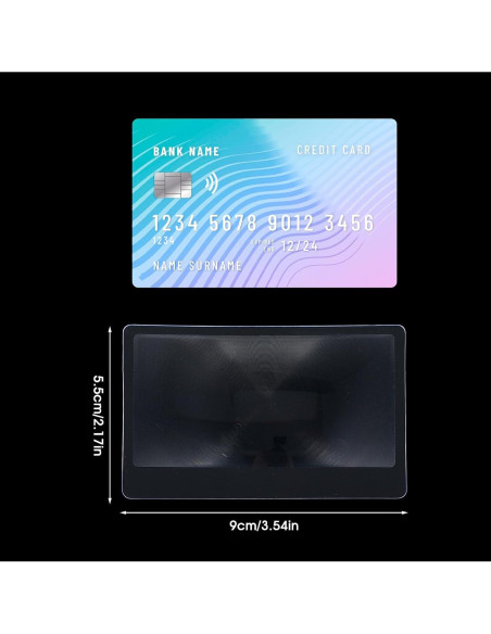 20 Lentes de Aumento 3X FNANJWQ Lupa de Mano PVC Transparente