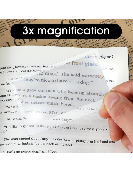20 Lentes de Aumento 3X FNANJWQ Lupa de Mano PVC Transparente