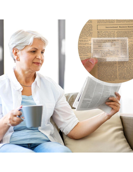 20 Lentes de Aumento 3X FNANJWQ Lupa de Mano PVC Transparente