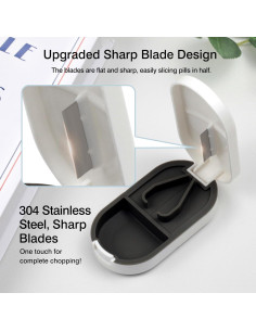 Cortador y Organizador de Pastillas Zoolinn 2 en 1 - Portátil 2