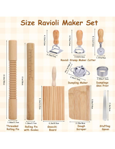 Kit de Herramientas para Hacer Pasta MEKOTRIN 10 Piezas 2