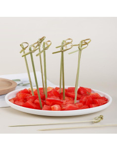 200 Palillos de Cóctel de Bambú WAMSOLE 11.94 cm Ecológicos 2