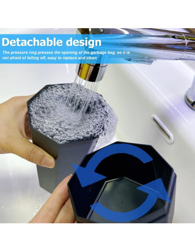 Basurero de Coche Zpana Cilíndrico 1.5L Negro a Prueba de Fugas