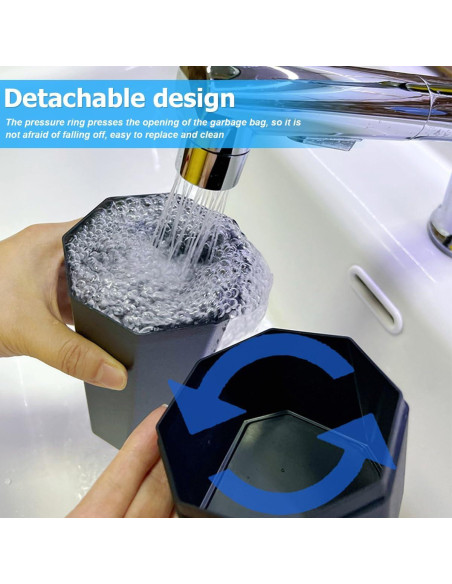 Basurero de Coche Zpana Cilíndrico 1.5L Negro a Prueba de Fugas