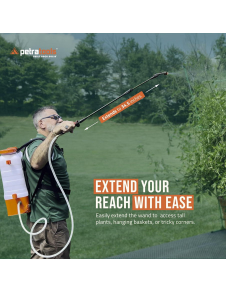 Pulverizador de Mochila Eléctrico Petra HD4000 4 Galones 6 Horas