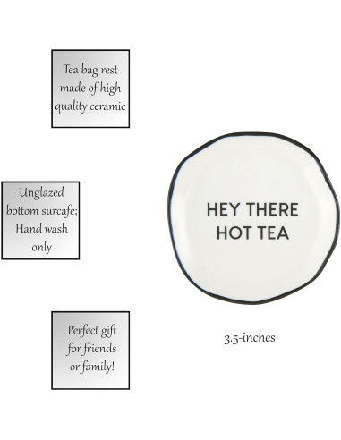 Soporte para Bolsa de Té Cerámica Estudio Santa Barbara 8.89 cm