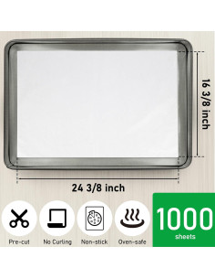 Hojas de Papel Pergamino Precortadas EcoDispose 41.6x61.9cm 1000PCS 2