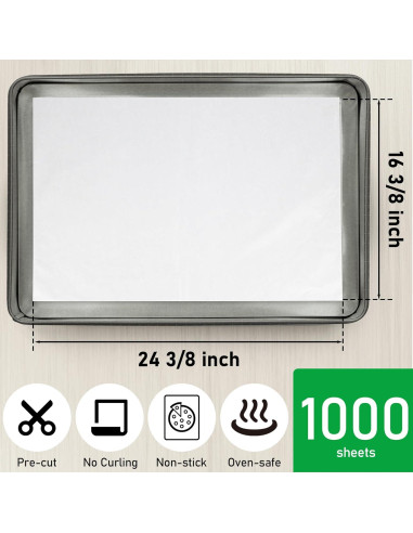 Hojas de Papel Pergamino Precortadas EcoDispose 41.6x61.9cm 1000PCS