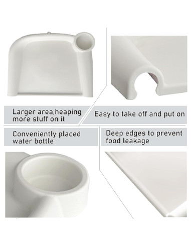 Bandeja de Comedor para Bebés Inglesina Fast - Silicona Blanca