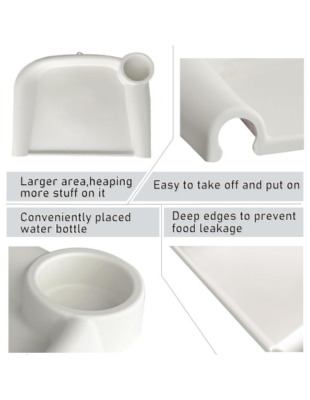 Bandeja de Comedor para Bebés Inglesina Fast - Silicona Blanca