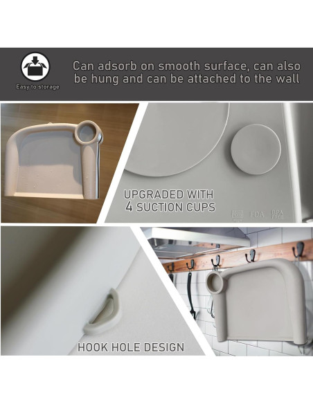 Bandeja de Comedor para Bebés Inglesina Fast - Silicona Blanca