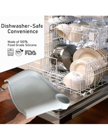 Bandeja de Comedor para Bebés Inglesina Fast - Silicona Blanca