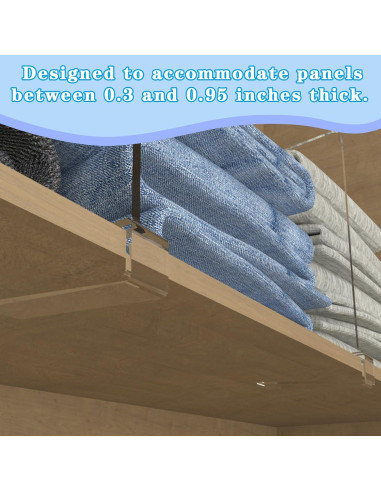 Divisores de Estante Acrílico Kelyva 30x20.3 cm - Paquete de 6