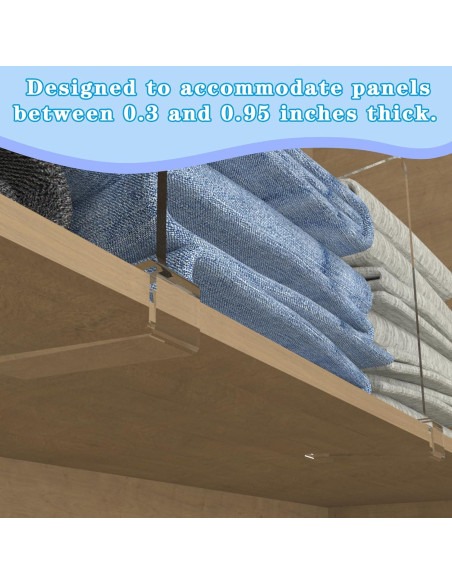 Divisores de Estante Acrílico Kelyva 30x20.3 cm - Paquete de 6