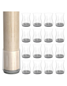 16 Protectores de Piso para Patas de Silla CHWM Silicona Fieltro