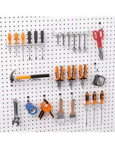Organizador de Tablero de Clavos FRIMOONY 202 Piezas con Ganchos 2