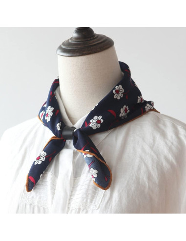 6 Hebillas de Pañuelo de Cuero PU Negro esowemsn