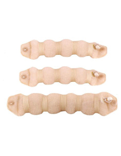 Set 3 Pcs Moño Mágico Beige Astrqle - 1 Grande y 2 Pequeños