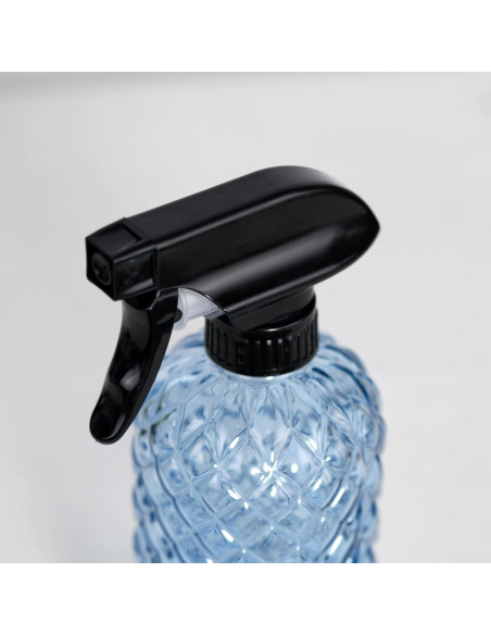 Regadera de Vidrio Hzxcuim 355ml con Tapa de Plástico Negro