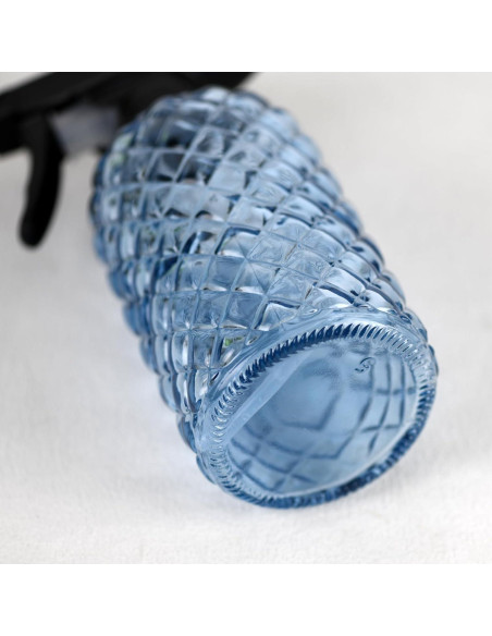 Regadera de Vidrio Hzxcuim 355ml con Tapa de Plástico Negro